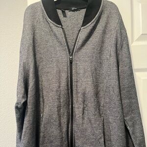 Alfani Men's Sweater Jacket Bomber Full Zip Cotton Size XXL